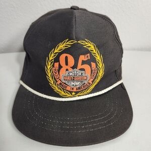 Harley-Davidson Vintage 85th Anniversary 1988 Strapback Baseball Cap-Never Worn